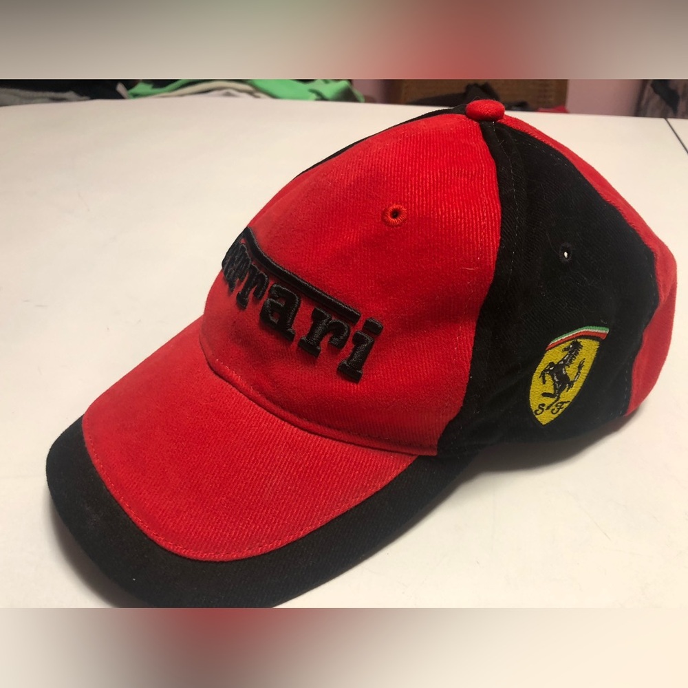 Ferrari Red and Black y2k cap